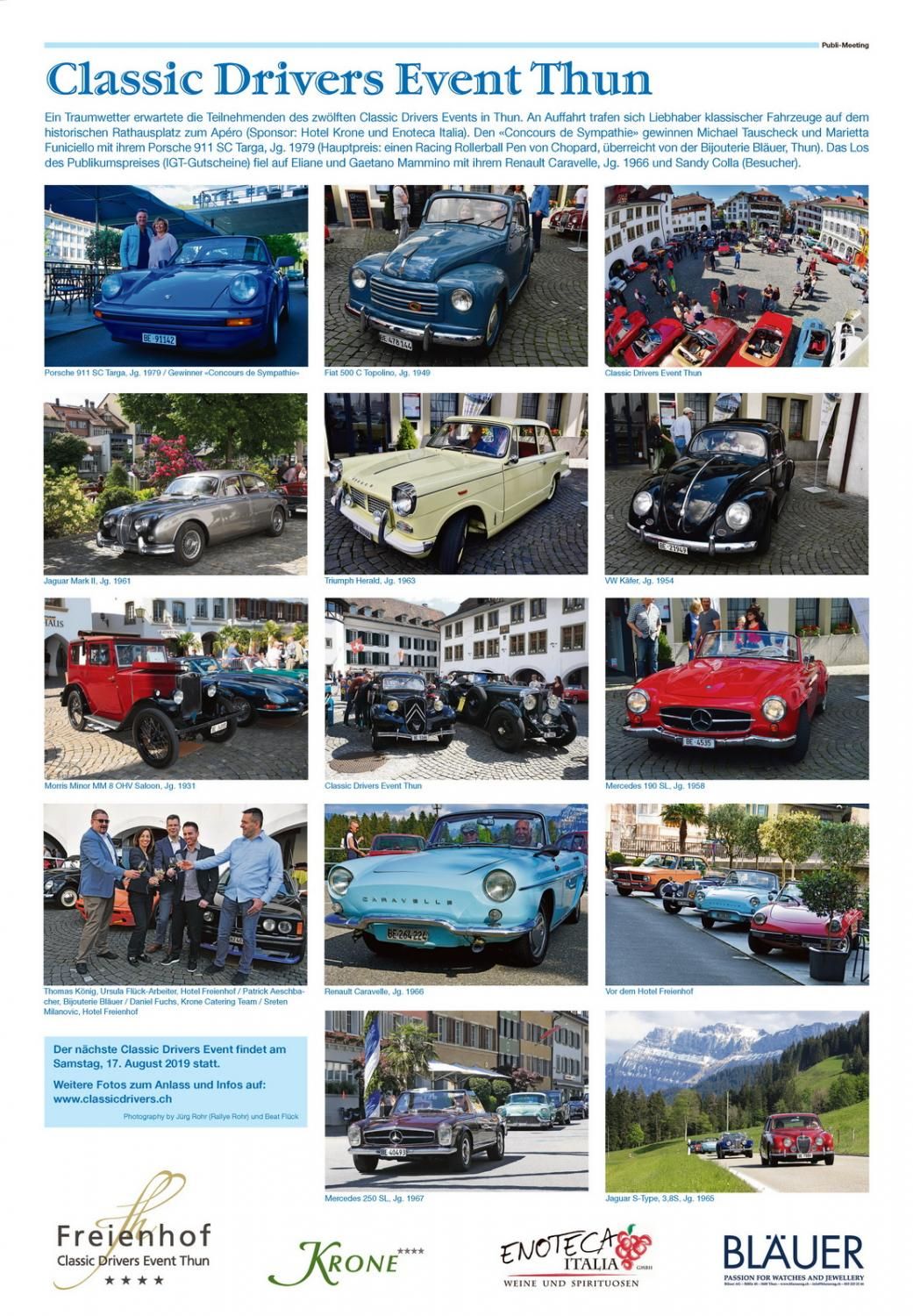 Classic Drivers Event Thun 2019